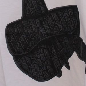 Shirts - Dior Cross Bag Print White T-Shirt Shirts - Dior Cross Bag Print White T-Shirt